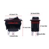weideer 2Pcs ON/Off Rocker Switch 15A 250V AC 20A 50V
