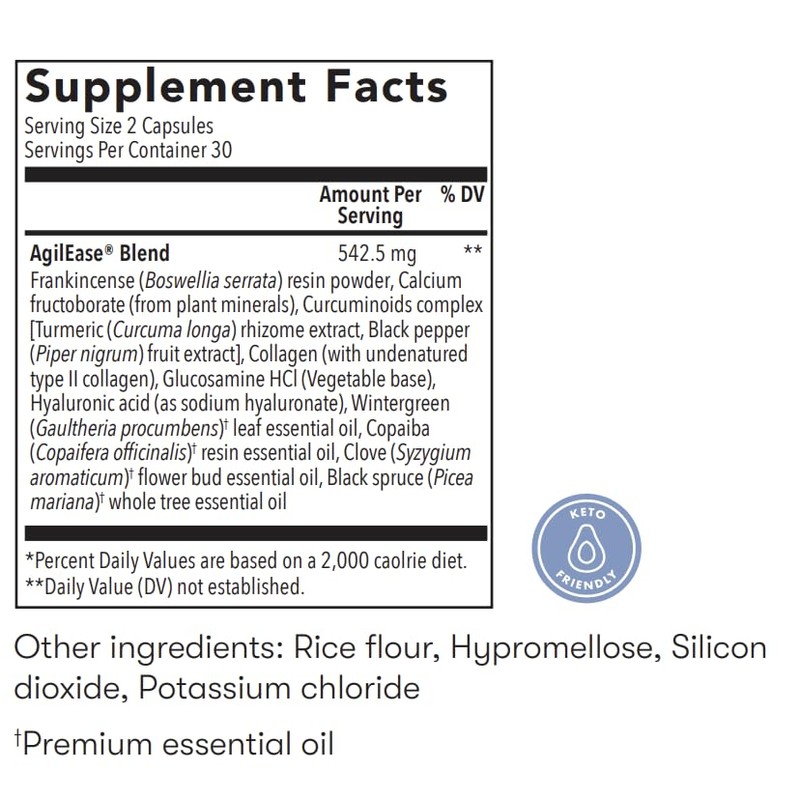 Young Living AgilEase Capsules | 60 Count | UC-II Collagen