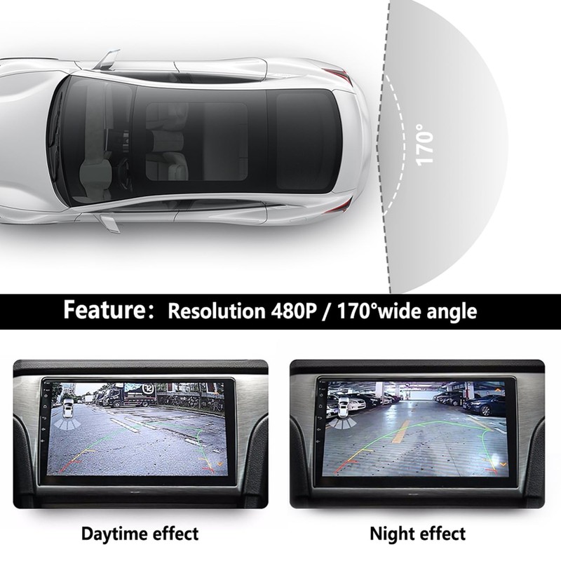License Plate Backup Camera,HD Night Vision Reverse Camera with 8