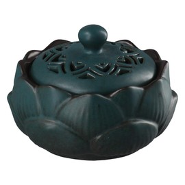 hobbyme Ceramic Plate Incense Burner Lotus Incense Burner, Coil Incense Censer, Indoor Incense Holder, Yoga, Office, Chinese Aesthetics