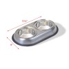 Van Ness Plastics Heavyweight Stainless Steel Double Dish