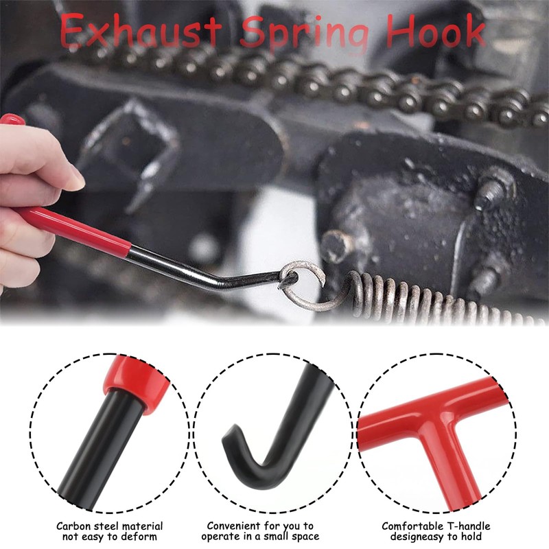 Yzmmxz 1 x Exhaust Spring Hook, Motorcycle Spring Puller, Spring