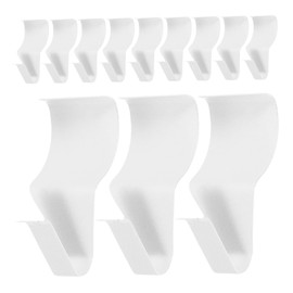 SHINEOFI 12pcs Vinyl Siding Hook for Hanging: Wall Panel Hanger Clip - Heavy Duty No Drill Stainless Steel - Outdoor Wreath Flower Pot String Lights Lamp Garlands Decor Ornaments