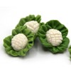 Dollhouse 3 Cauliflowers Miniature Greenhouse Grocery Store Accessories