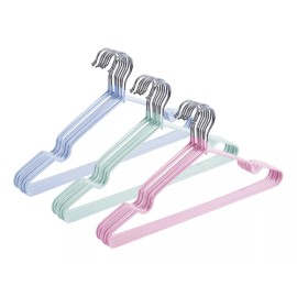 Importeek 20 Ganchos Ropa Alambre Acero Inoxidable Forrado Tintoreria