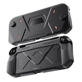 Switch 2 Case for 2 2025，Hard Mecha Style Drop Resistant 2 Protective Case, Cool Design Switch 2 2025 Accessories (Black)
