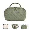 honitty Makeup Bag, Quilted Makeup Bag, Puffy Travel Make up