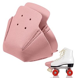 2 Pieces Toe Guards Roller Skate Toe Caps Artificial Leather Toe Guards Protectors for Quad Roller Skate Protection