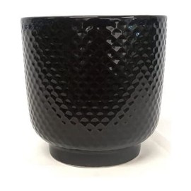 Sill and Sage Shell Pot, Black, Large