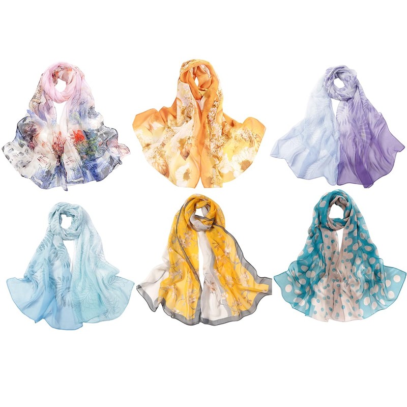 FAIRYGATE Seidentuch Haare Chiffon Seiden Tuch für Damen Mädchen Elegantes