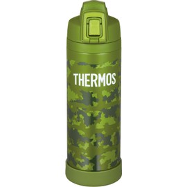 Thermos FJI-1001 KK-C Vacuum Insulated Sports Bottle with Strap 33.8 fl oz (1 L), Khaki Camouflage, Exclusively for Cold Retention