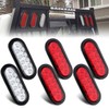 Traberm 6 Pcs 6" Inch Oval LED Trailer Tail Lights