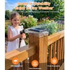 ENSLI 4x4 Solar Post Cap Lights Outdoor, 6 Pack Fence