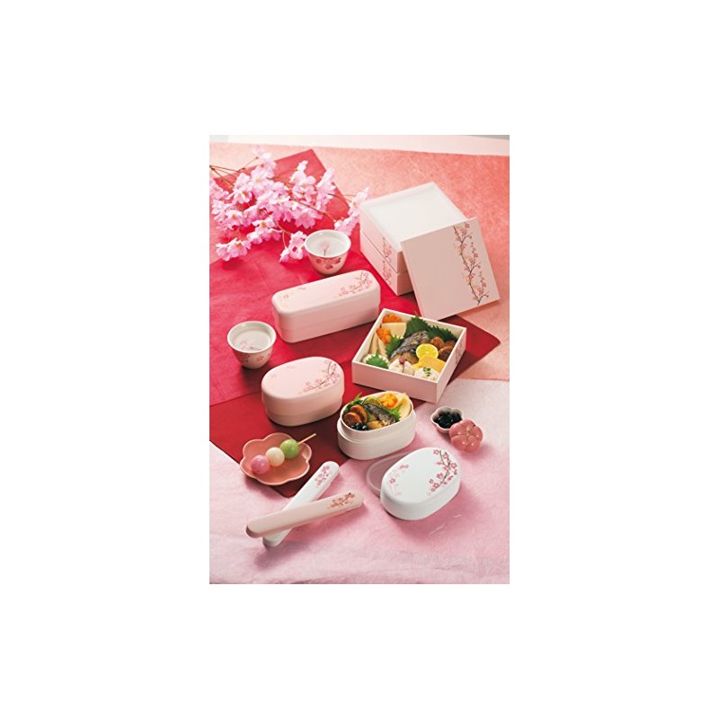 たつみや(Tatsumiya) SAKURA コンパクト弁当 PK サイズ：約W13.5 D9.5 H7.2 52956