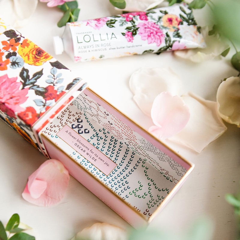 LOLLIA Always in Rose Handcreme, 4 oz., Rose & Hibiscus
