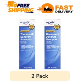 EQUATE (2 pack) Equate Extra Strength Therapeutic Anti Dandruff Shampoo with 4.0% Coal