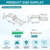 sourcing map 20Pack Rigid Pipe Strap Fit for 4x12mm Strip/Cable,