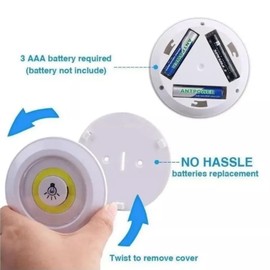 Garosa COB Smart Wireless Remote Control Night Light Decorative Mini Touch LED Light with Remote Control for Bedroom Kitchen Cabinet Stairs Aisle Bathroom Lighting