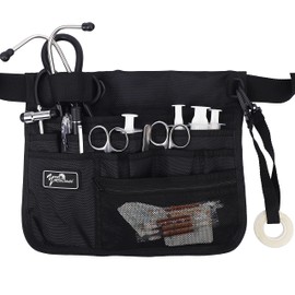 YOURUIMEI Nurse Belt Organizer Pouch - Medical Tool Bag with Practical Waist Bag for Nurses - Black