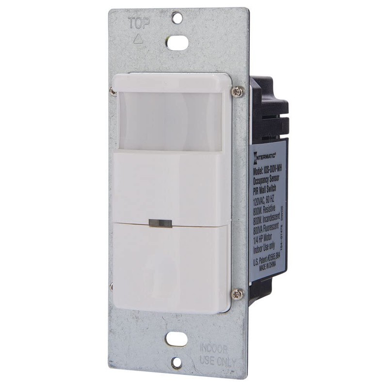 Intermatic iOS-DOV-WH Commercial Grade in-Wall PIR Occupancy/Vacancy Sensor - Passive