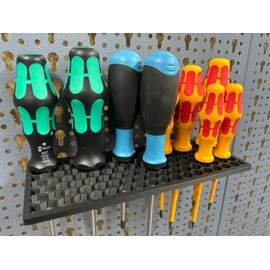 Screwdriver Holder for Küpper Perforated Wall and Euro Holes 45 mm Euro Perforated Wall and Güde and ADB Perforated Wall Accessories System Holder