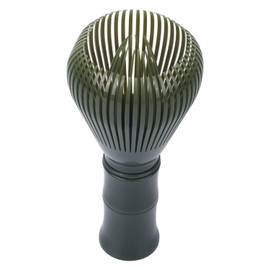Resin Matcha Whisk, 4.53x2.17in Reusable Matcha Whisk Chasen Brush Easy to Clean Matcha Stirrer Green Tea Brush Tools Whisk for Stirring Making Tea (Green)