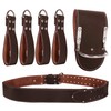 Leather Tool Belt 19 Pocket Multipurpose Pockets Work Organizer Bag