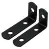 Reinforcing Metal Fittings, Black No.61, L-Shaped, 2.3 x 1.1 inches