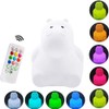 Night Light Creative Hippo Color Changing Night Light Hippo Silicone