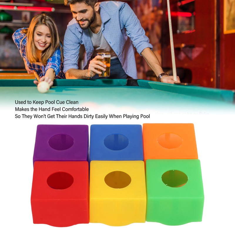 144PCS Pool Cue Chalk Holder Cover Billiard Chalk Clip Squared
