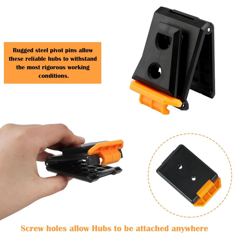 4 Belt Clips, Toughbuilt, Heavy Duty Quick Release Tool Belt