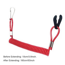 CYDZSW Boat Kill Switch Lanyard,Boat Outboard Engine Switches Button Off Clip On Accessories Compatible with Yamaha Jet Ski Waverunne Suzuki