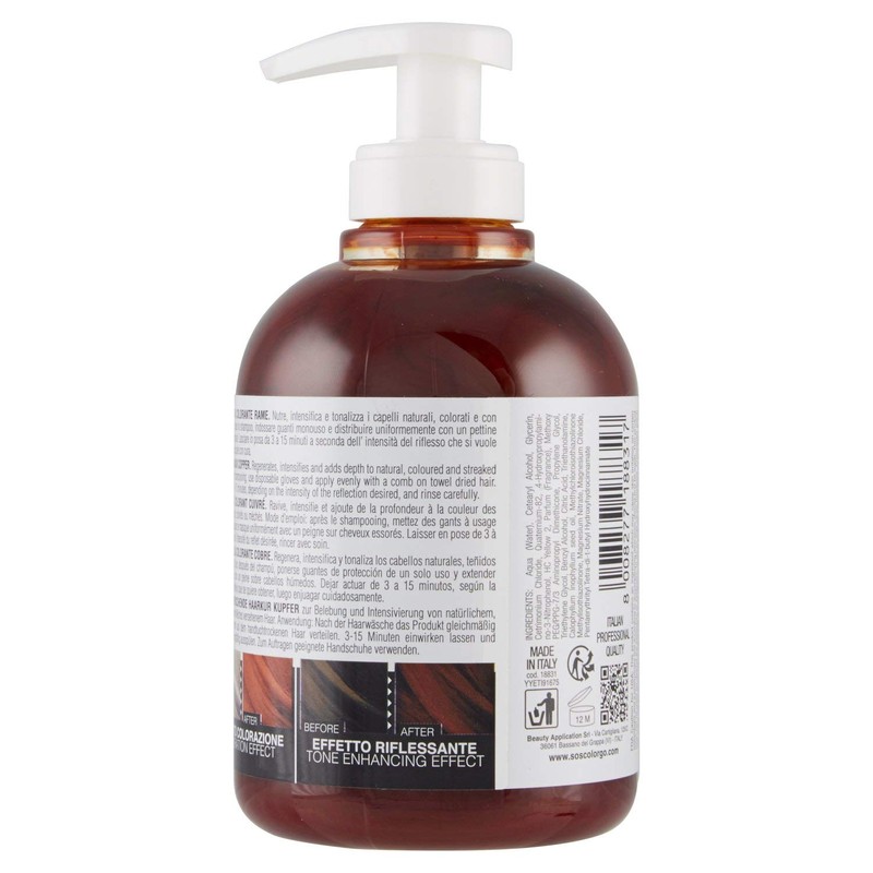 S.O.S Color & Go, Reflective and invigorating colour mask, copper,