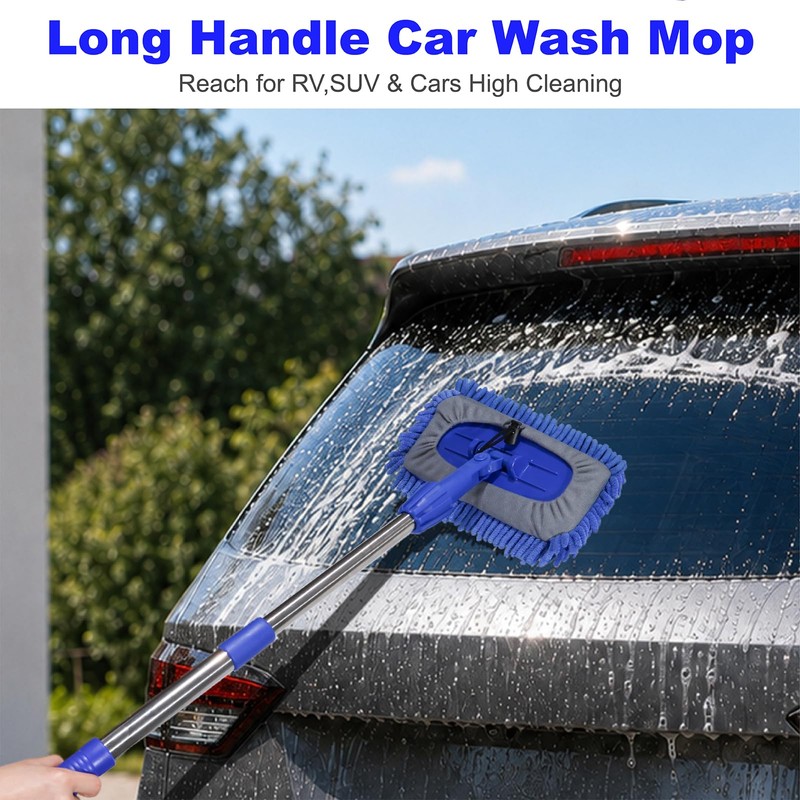 Chenille Blue Mop