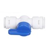 10Pcs Inline Shut Off Ball Valve 3/8in OD Plastic Quick
