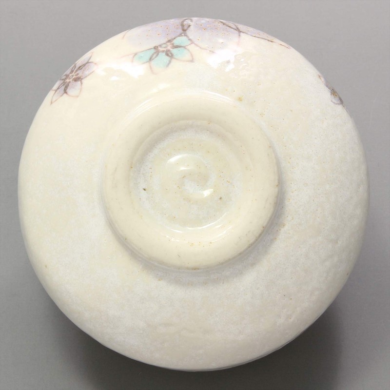 Mino Ware Loose Bowl (With Tea Holder), Clematis