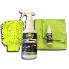 Shine Doctor Car Cleaning Kit Cleans Chrome, Wheels and Glass and Removes Grime and Grease.