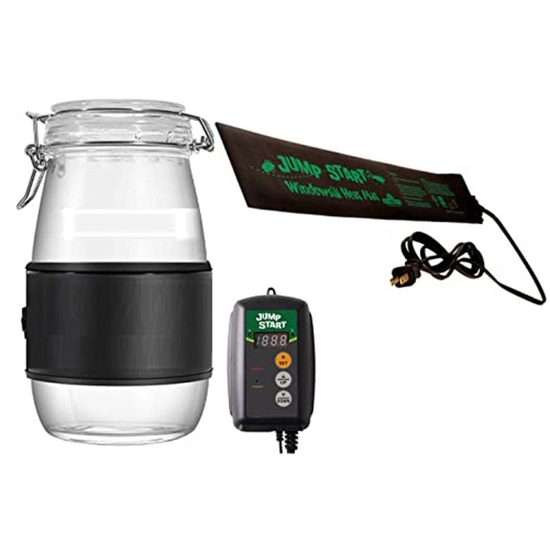 Hydrofarm Jump Start MTPRTC Hydroponic Seedling Heat Mat Digital Thermostat