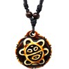 Taino Sun Necklace - Taino Symbols Engraved - Indian Sun