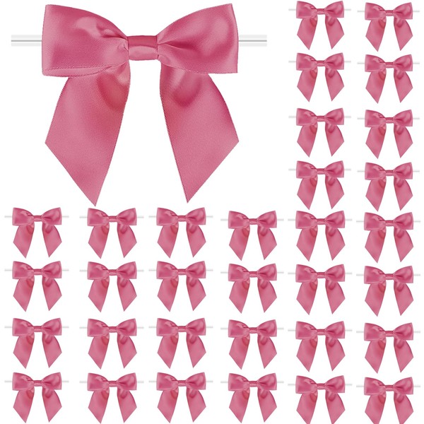 Fbshicung 115 Pack Twist Tie Bows for Treat Bags 3"
