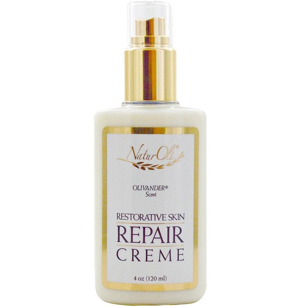 NaturOli Restorative Skin Repair Creme - 4oz - 100% Natural Skin Repair Crème. - Gluten Free! - Made in USA!