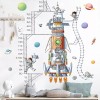 DaraBaby Vinil Decorativo Cohete Astronauta Regla De Crecimiento Niño