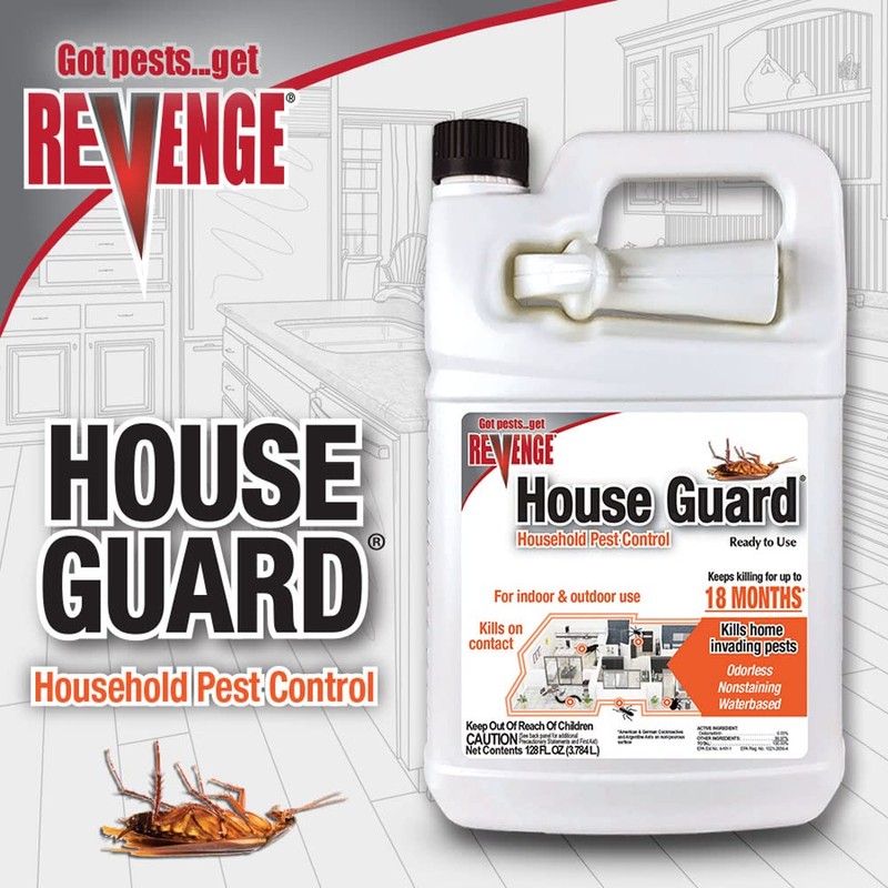 REVENGE House Guard Household Pest Control, 128 oz Ready-to-Use Spray,