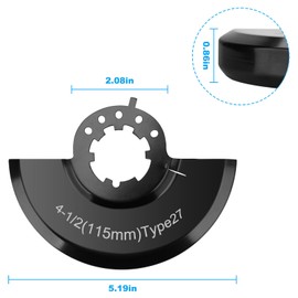 Angle Grinder 43-54-0155 4-1/2 Inch Type 27 Wheel Blade Guard Fits for Milwauke-e Angle Grinder 6130-33