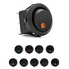 QWORK® 10Pcs LED Lighted Rocker Switch DC 12V 20A On/OFF,