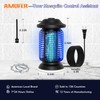 AMUFER Bug Zapper Outdoor & Indoor, Upgraded 18W Exclusive Blue-Violet