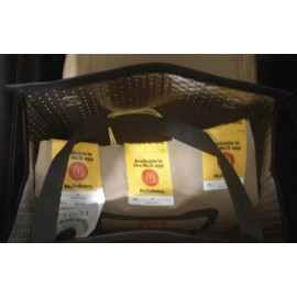 Brandzini Large Thermal Insulated UberEats Tote Bag - Hot Cold Food Delivery