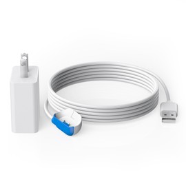 Magnetic Clip Charger for GPS Pet Tracker Compatible with Tractive GPS Location Smart Pet Activity Tracker Replacement Portable Wireless USB Charging Base (White)