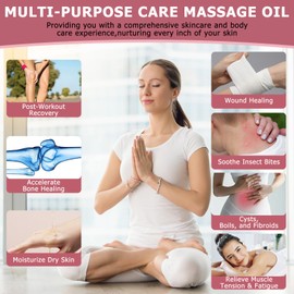 Poke Root Castor Oil Organic - 2 Fl Oz - Lymphatic Support Massage Liquid, Supports Boils, Fibroids, Cysts, Swollen Lymph Nodes, Breast & Joint Health, Natural Deep Tissue Relief Drops