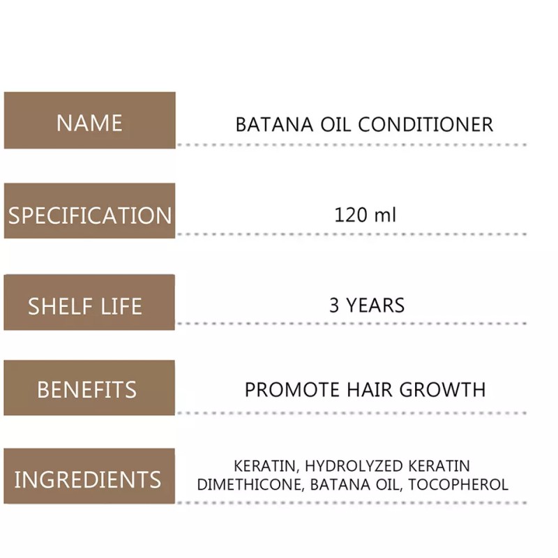 Natural BATANA OIL Hair Growth Serum- Fast Hair Regrowth Hair